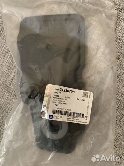 Фильтр АКПП chevrolet cruze 1.8