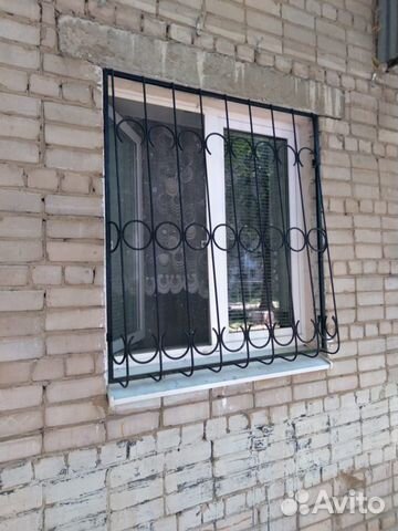 Решетки на окна на лоджии N 1103 из прутка