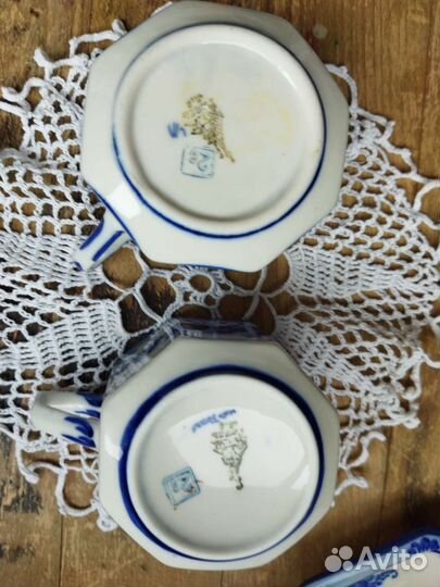 Чайная пара Гжель