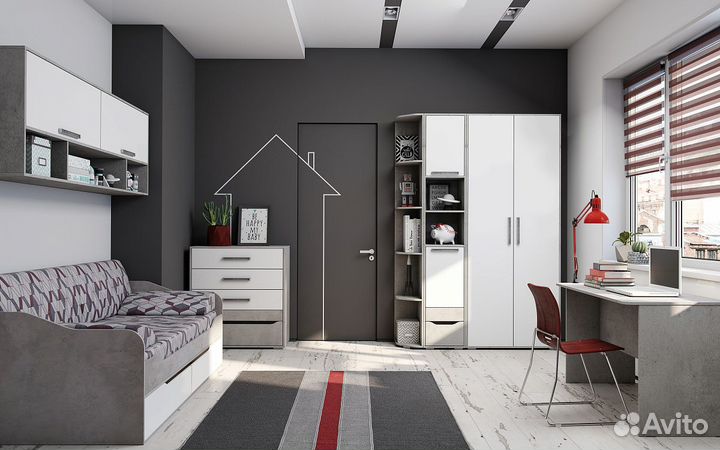 Пенал с ящиком Грей