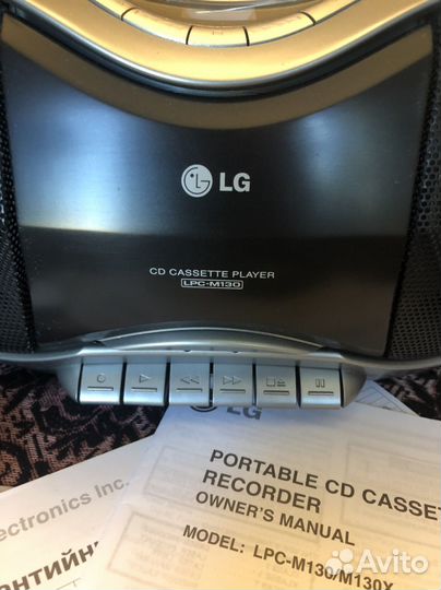 Кассетный плеер магнитола магнитофон радио Sony LG