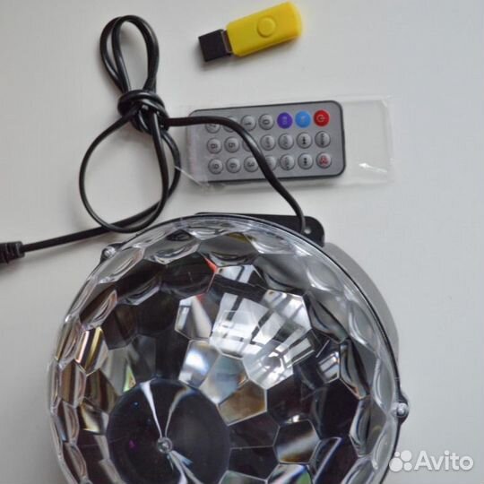 Диско шар мр3, флэшка и поддержка Блютуз