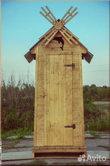 Уличный туалет домик с установкой чпу 203