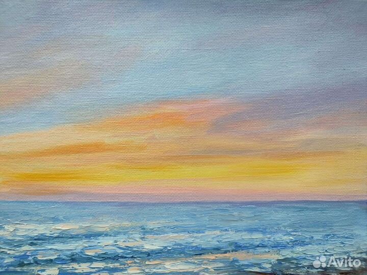 Картина маслом с морем 