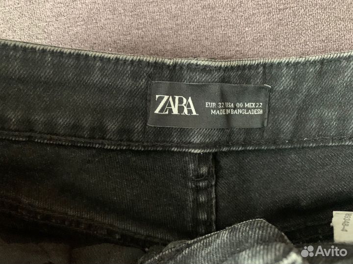 Джинсовые шорты zara xxs