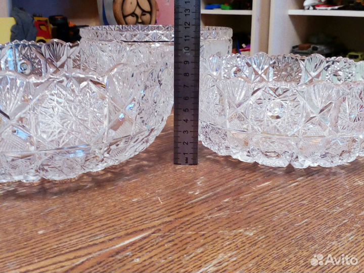 Салатница хрустальная СССР