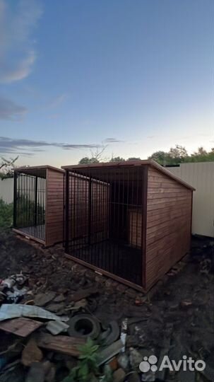 Вольер с будкой