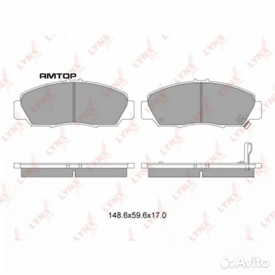 Lynxauto BD-3411 Колодки тормозные дисковые lynxau