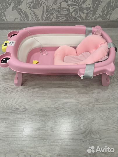 Ванночка для купания складная с термоментром