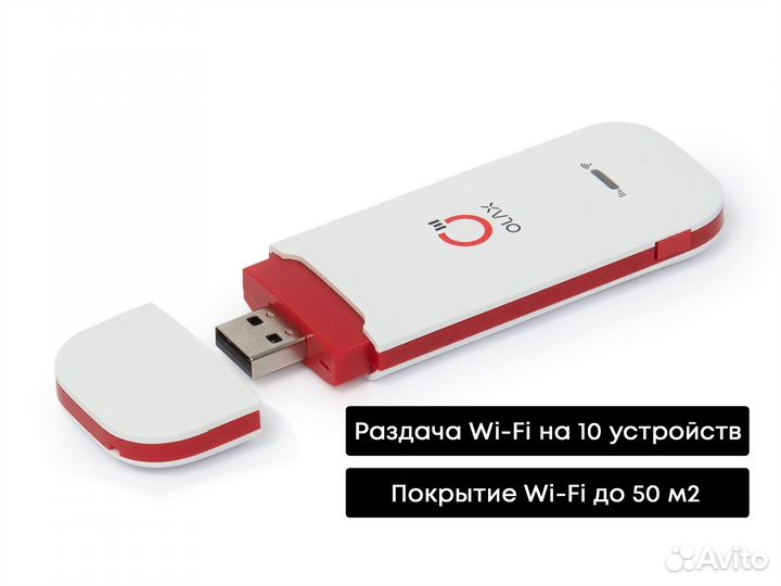 4G Модем с раздачей Wi-Fi и Теле2 сим