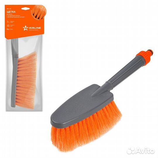 Щетка для мытья с насадкой для шланга, с мягкой ра