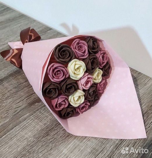 Съедобные букеты из шоколада