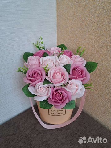 Букеты из мыльных роз