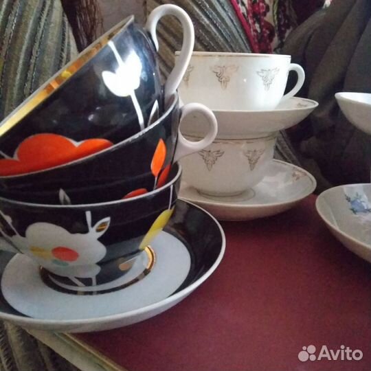 Чайные пары. Фарфор. СССР. Россия