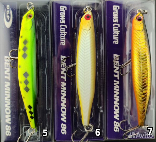 Воблер OSP Bent Minnow 86F