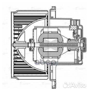 Э/вентилятор отоп. для а/м KIA Soul I (08) (LF