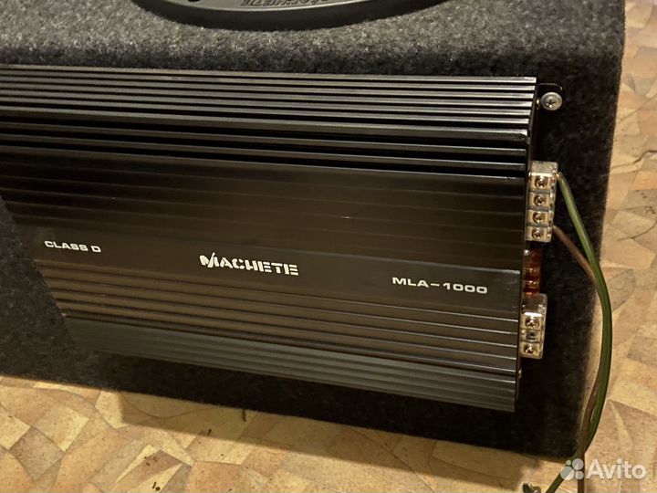 Сабвуфер machete mf12s d2