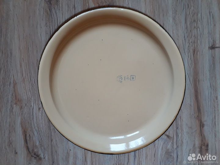 Поднос-блюдо эмалированное