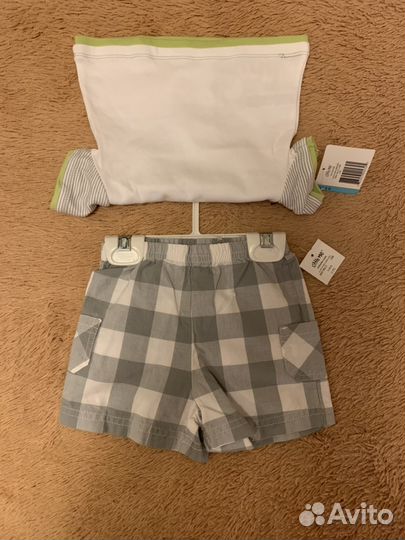 Новый костюм 6 мес (шорты и футболка)