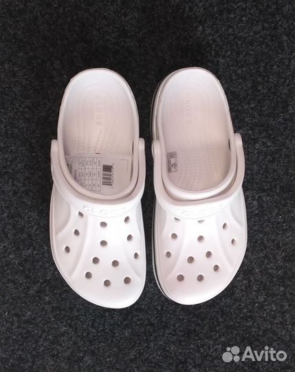 Сабо crocs белые
