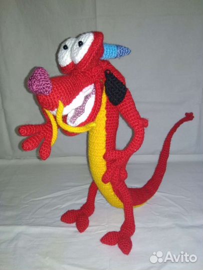 Дракон Мушу вязаный