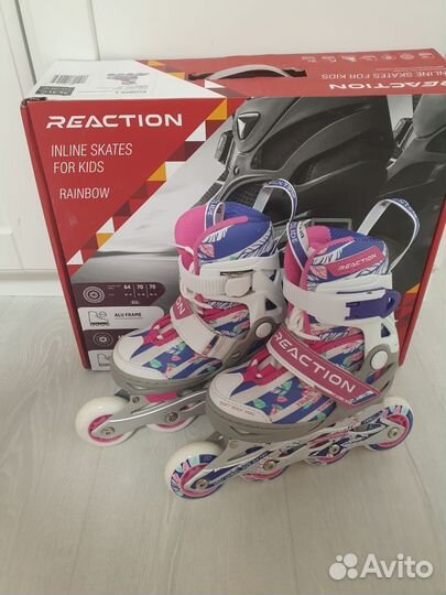 Роликовые коньки детские раздвижные reaction 26 31
