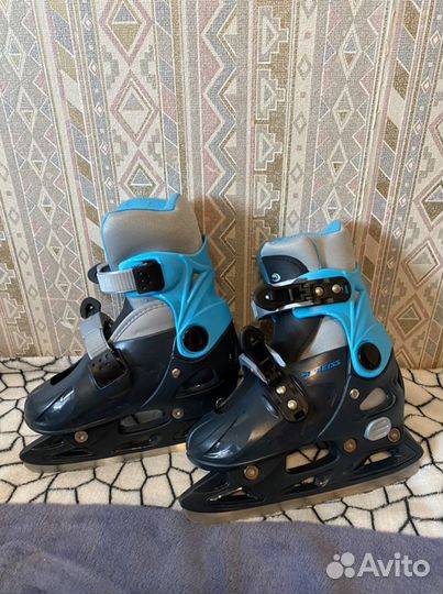 Роликовые и хоккейные коньки раздвижные