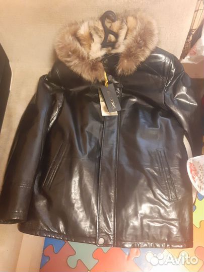 Кожаная куртка мужская