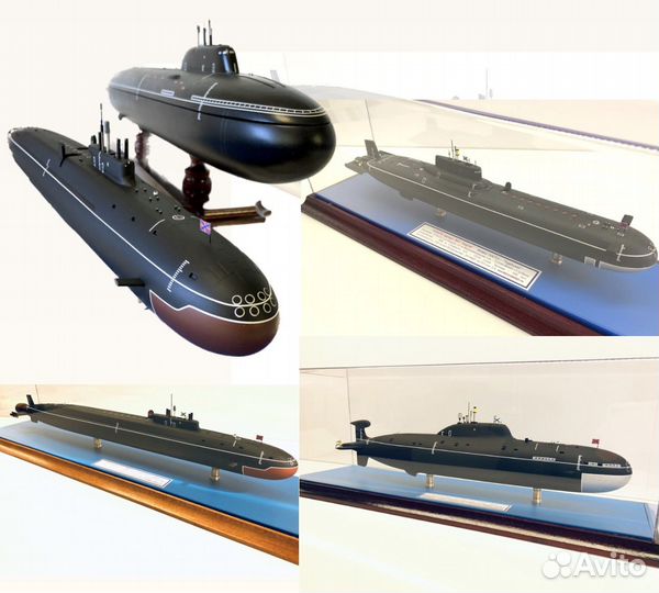 Макет подводной лодки 955А Борей,885М Ясень М и др