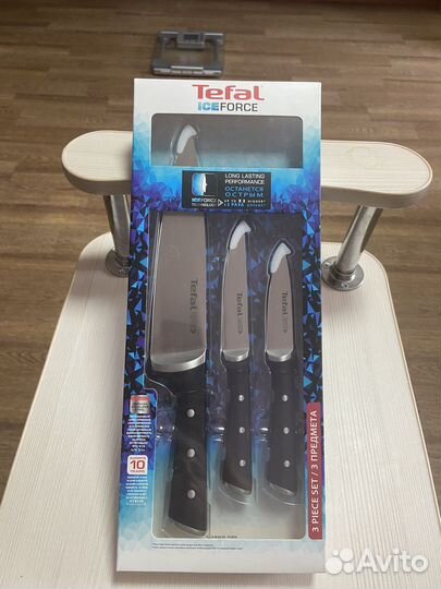 Набор кухонных ножей Tefal Ice Force 3 шт