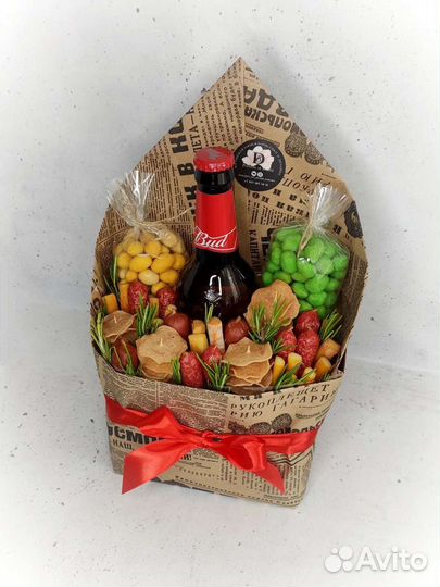 Мужские букеты съедобные, мужской букет, к пенному