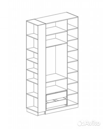 Шкаф распашной на заказ.Арт. 387