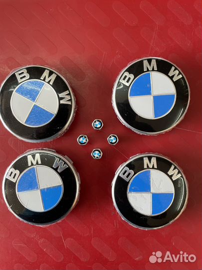 Колпачки +заглушки на диски BMW