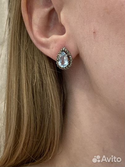 Серёжки серебро