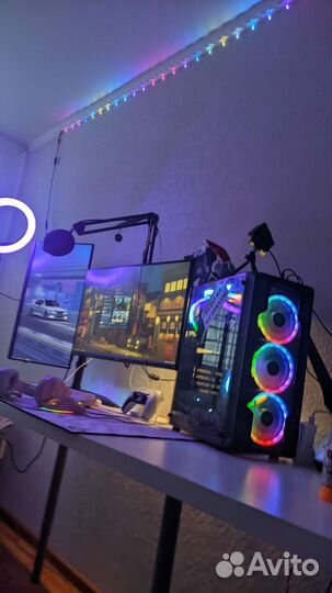 Игровой компьютер+мониторы(r7 5700x rx5700xt 32gb)