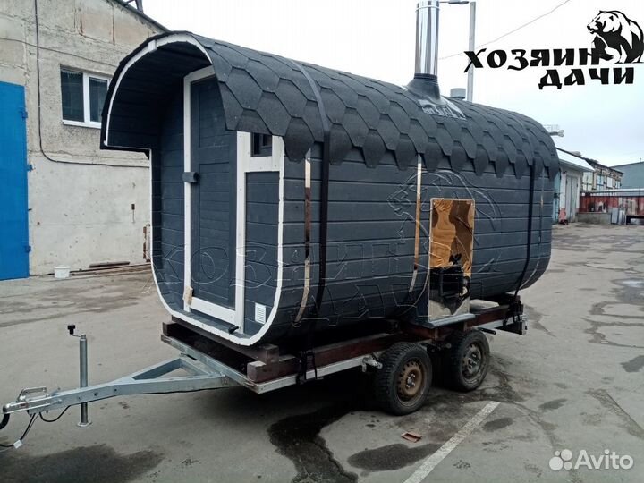Баня бочка/квадро 3 метра под ключ с доставкой