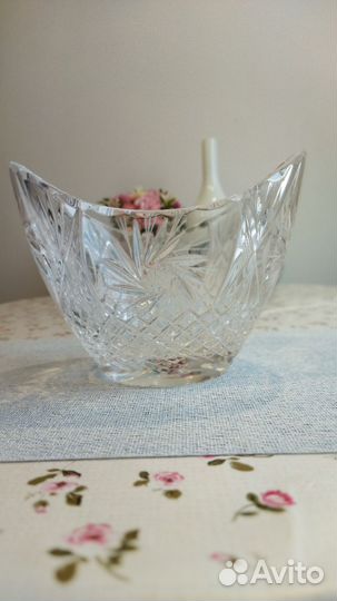 Ваза из свинцового хрусталя для сервировки стола
