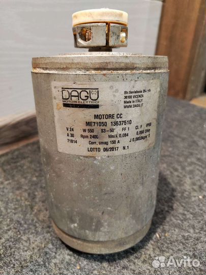 Электродвигатель 24в