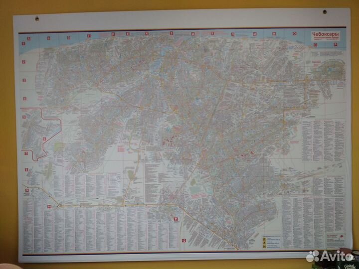 Продаю карту схему города Чебоксары