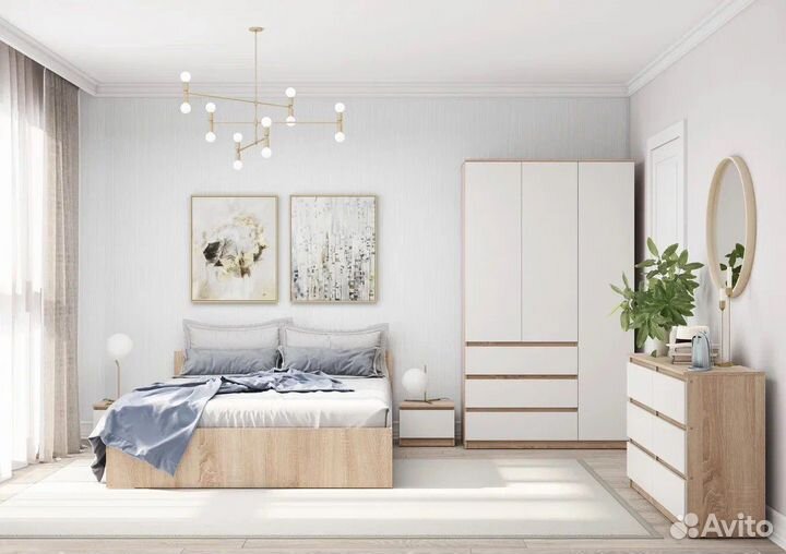 Шкаф распашной 3 створки с ящиками шр-03 сити