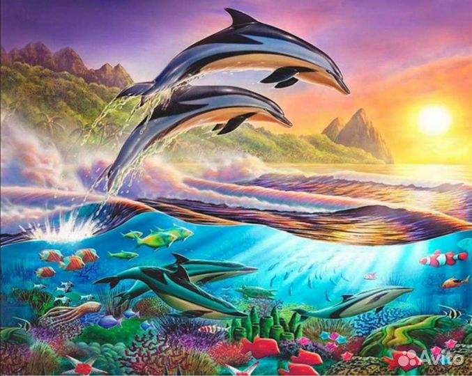 Сборка картин алмазной мозайки