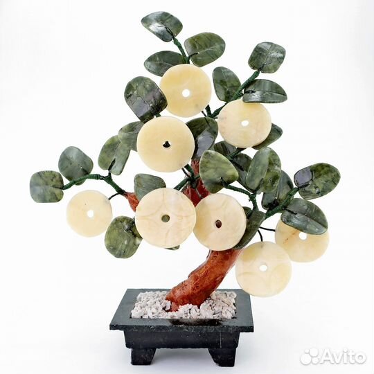 Денежное дерево с натуральным камнем