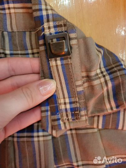 Юбка бежевая в клтеку теннисная