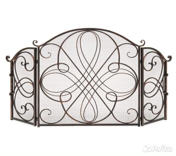 Кованая решетка на камин