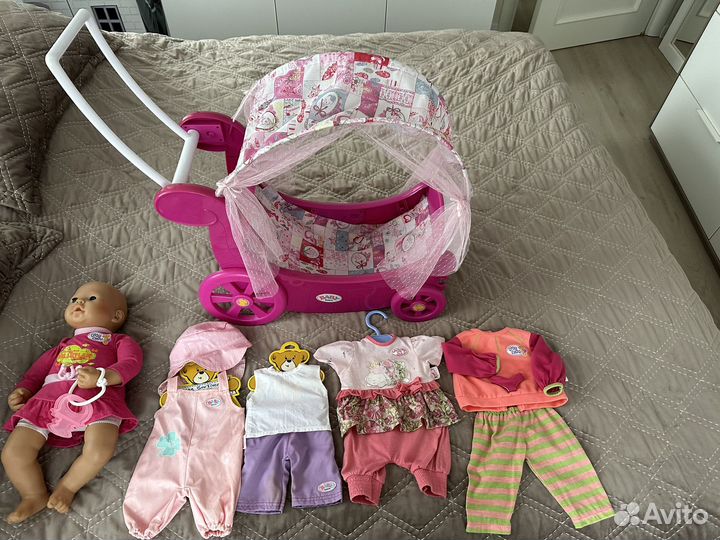 Кукла с коляской фирмы Zapf