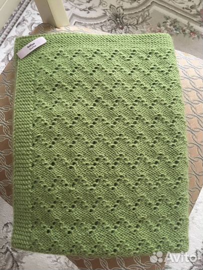 Плед детский вязаный ручная работа