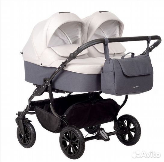 Коляска для двойни 2 в 1 Indigo Charlotte Sity Duo