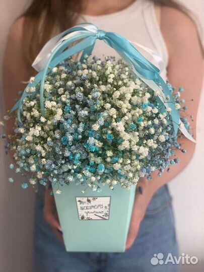 Букет цветов 1 сентября Гипсофила