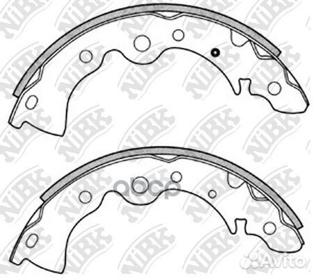 Колодки тормозные nissan almera 00- барабан. FN
