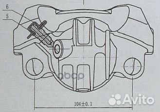 CF 012012 Суппорт торм. citroen berlingo (08)